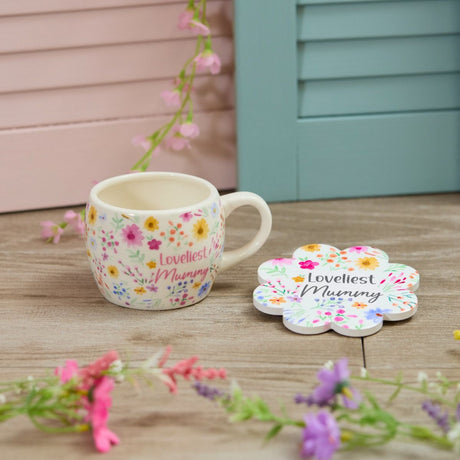 Richard Langs Stoneware Loveliest Mummy Floral Mug - 7BP140