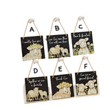 Richard Langs Sheep Floral Slate Hanging Plaque - 7ED111