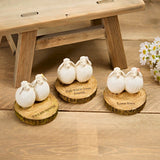 Richard Langs Sheep Couple on Bark Ornament (Choice of 3) - 7ED130