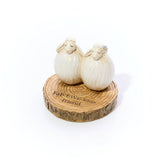Richard Langs Sheep Couple on Bark Ornament (Choice of 3) - 7ED130