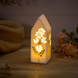 Richard Langs Ceramic Cut Out Flower Detail LED Light Ornament - 7EW200