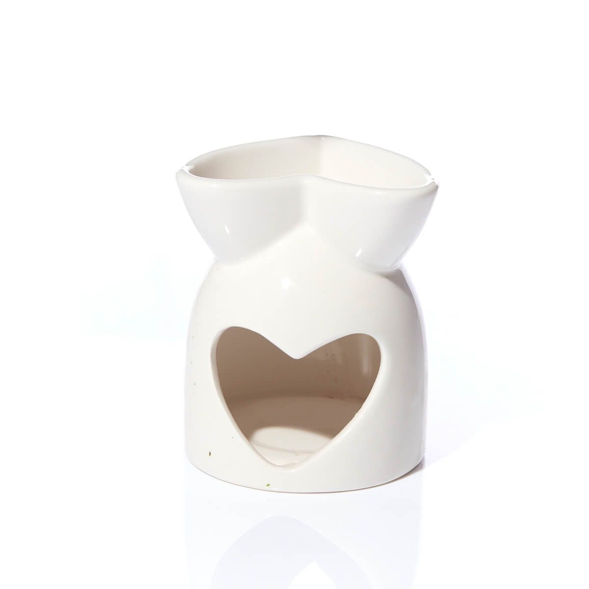 Richard Langs Ceramic Floral Heart Shaped Wax Burner - 7FD104