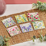 Richard Langs Floral Ceramic Coaster (Choice of 6) - 7FD130