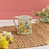 Richard Langs Small Ceramic Daffodil & Daisy Stoneware Jug - 7FD157