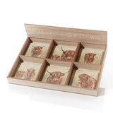 Richard Langs Doug the Highland Cow Coaster (Choice of 6)