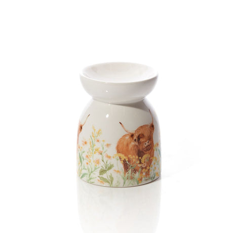 Richard Langs Ceramic Highland Cow Wax Melt Burner - 7HL310