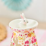Richard Langs Bunny Ditsy Floral Ceramic 3D Wax Burner - 7HO103