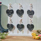 Richard Langs 10cm Welsh Heart Slate Hanging Sign (Choice of 6)