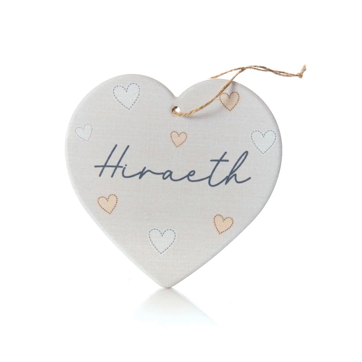 Richard Langs Welsh 'Hiraeth' Ceramic Hanging Heart - 7WL533