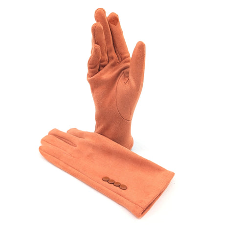 Black Ginger Pumpkin Orange Bright Coloured Gloves - 800-605