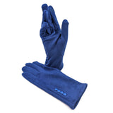 Black Ginger Royal Blue Bright Gloves