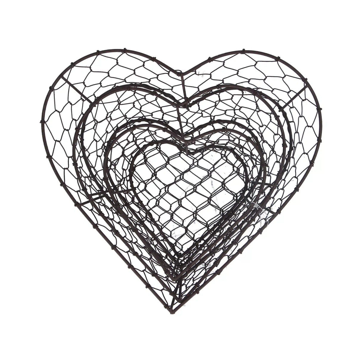 Gisela Graham Medium Chicken Wire Heart Basket