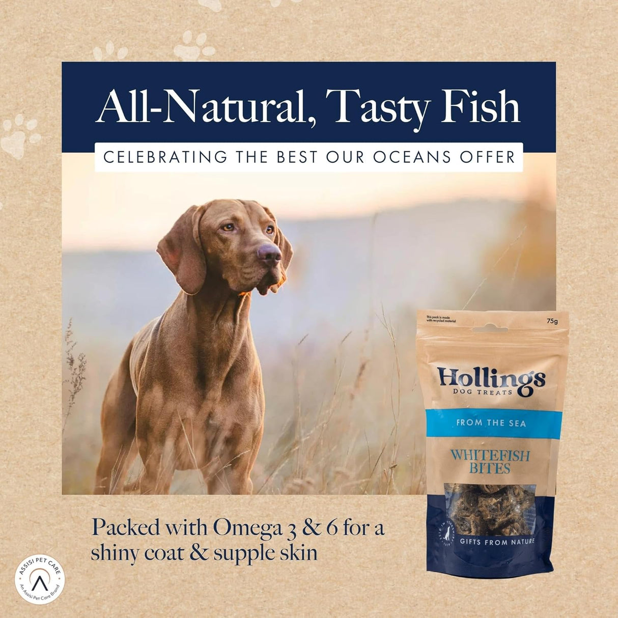 Hollings 75g Whitefish Dog Treats