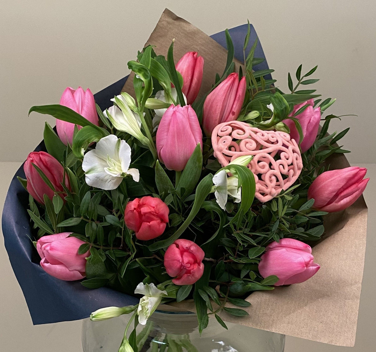 Tulip Mixed Bouquet - Pink & White