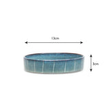 Scruffs Reactive Glaze 13cm  Stonewear Pet Saucer - Pinstripe Graphite