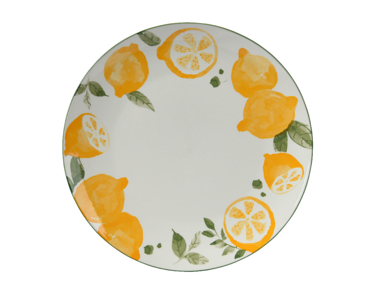 Kaemingk 27cm Lemon Pattern Dinner Plate