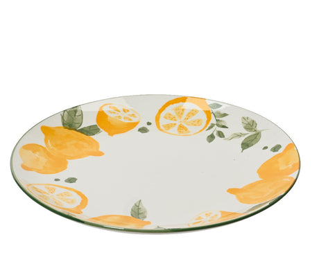 Kaemingk 27cm Lemon Pattern Dinner Plate