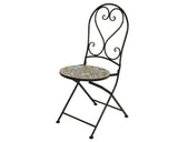 Decoris Braga 2-Seater Round Mosaic Tile Iron Bistro Set