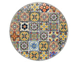 Decoris Braga 2-Seater Round Mosaic Tile Iron Bistro Set