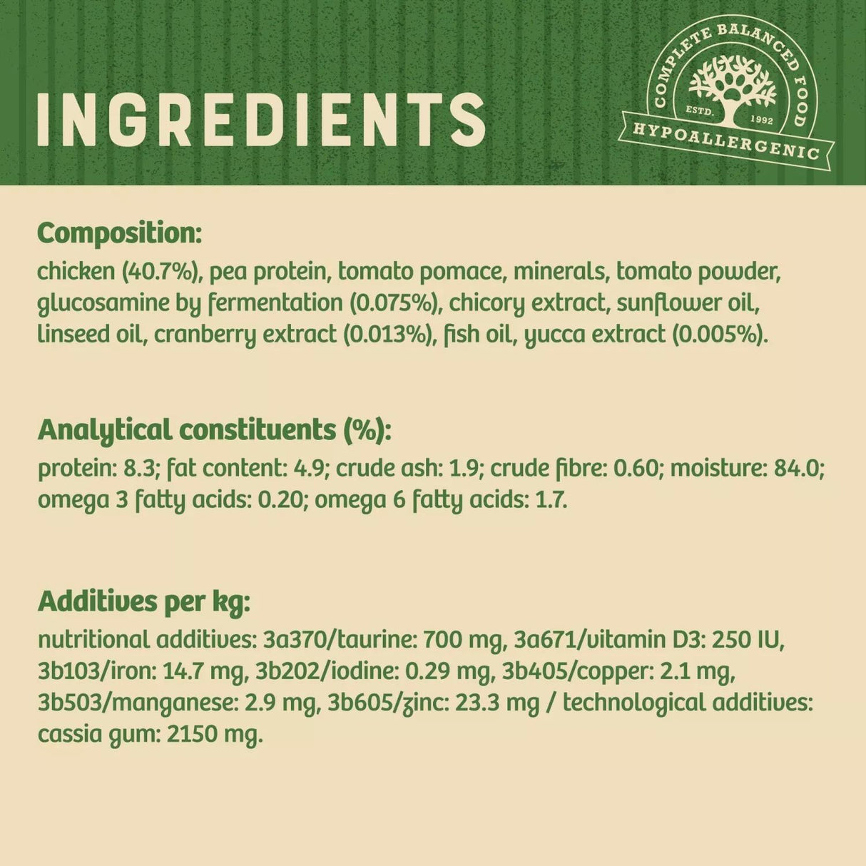 James Wellbeloved 12 x 85g Grain Free Senior Chicken Wet Cat Food Pouches in Jelly