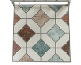 Decoris Marrakech 2-Seater Square Mosaic Stone Iron Bistro Set