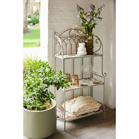 Kaemingk 119cm Marrakech Mosiac Stone Storage Rack