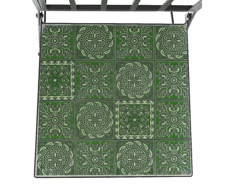 Decoris Averio 2-Seater Square Mosaic Stone Iron Bistro Set