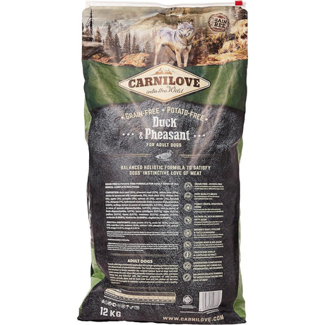 Carnilove 12kg Duck & Pheasant Grain Free Adult Dry Dog Food