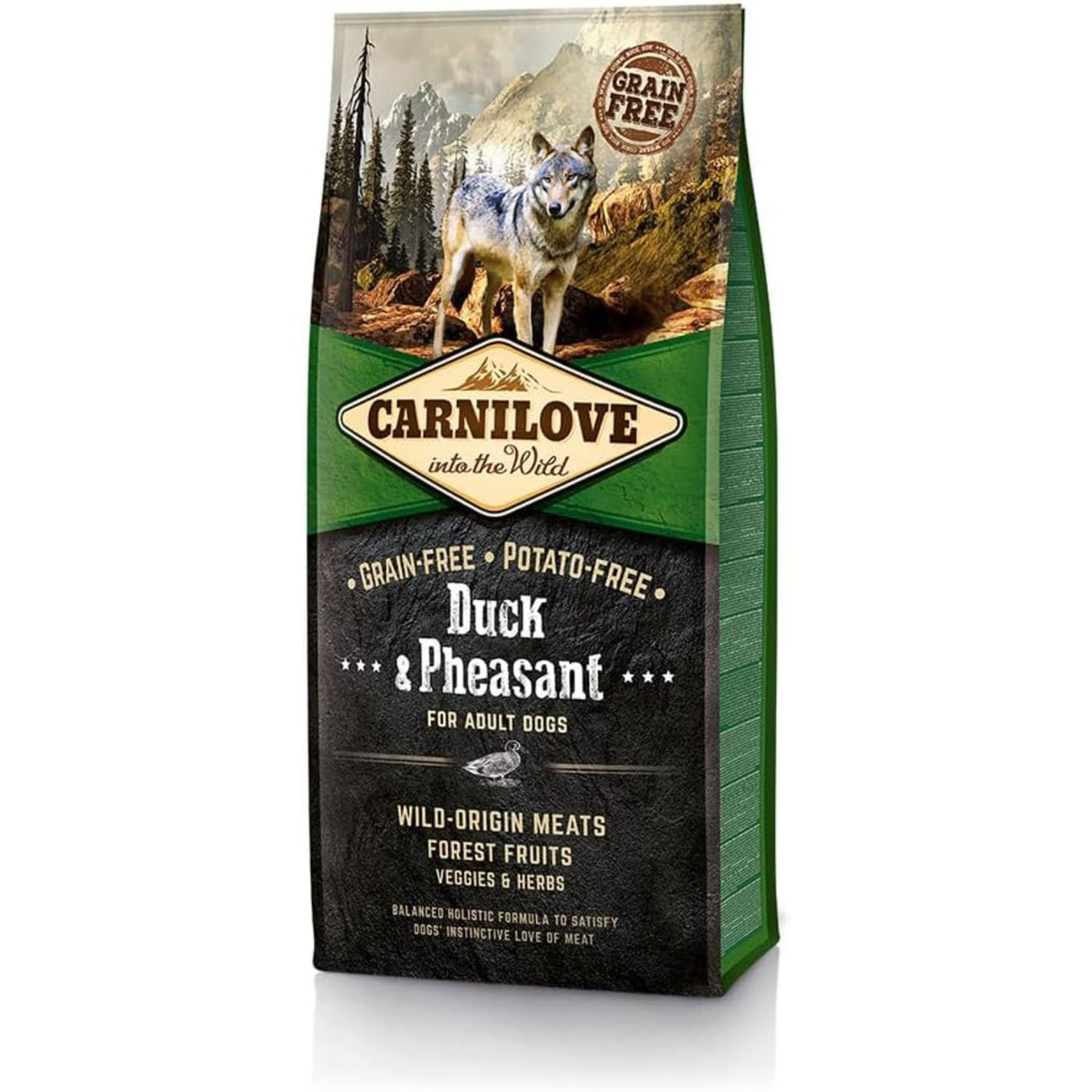Carnilove 12kg Duck & Pheasant Grain Free Adult Dry Dog Food