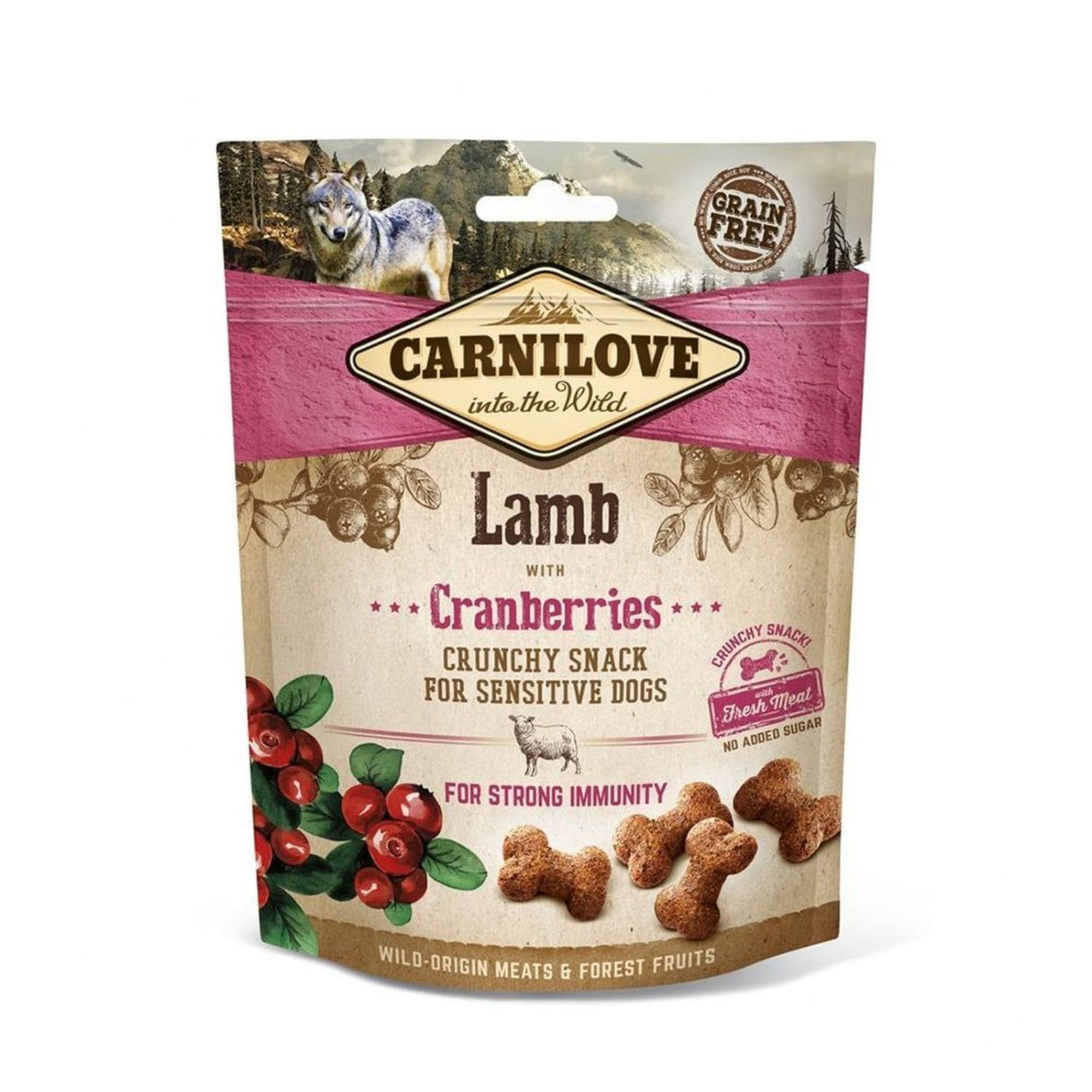 Carnilove 200g Crunchy Lamb with Cranberries Dog Treats