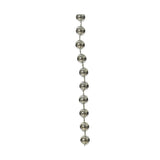 Decoris 10m Plastic Bead Christmas Garland - Silver