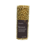 Decoris 10m Gold Plastic Bead Christmas Garland