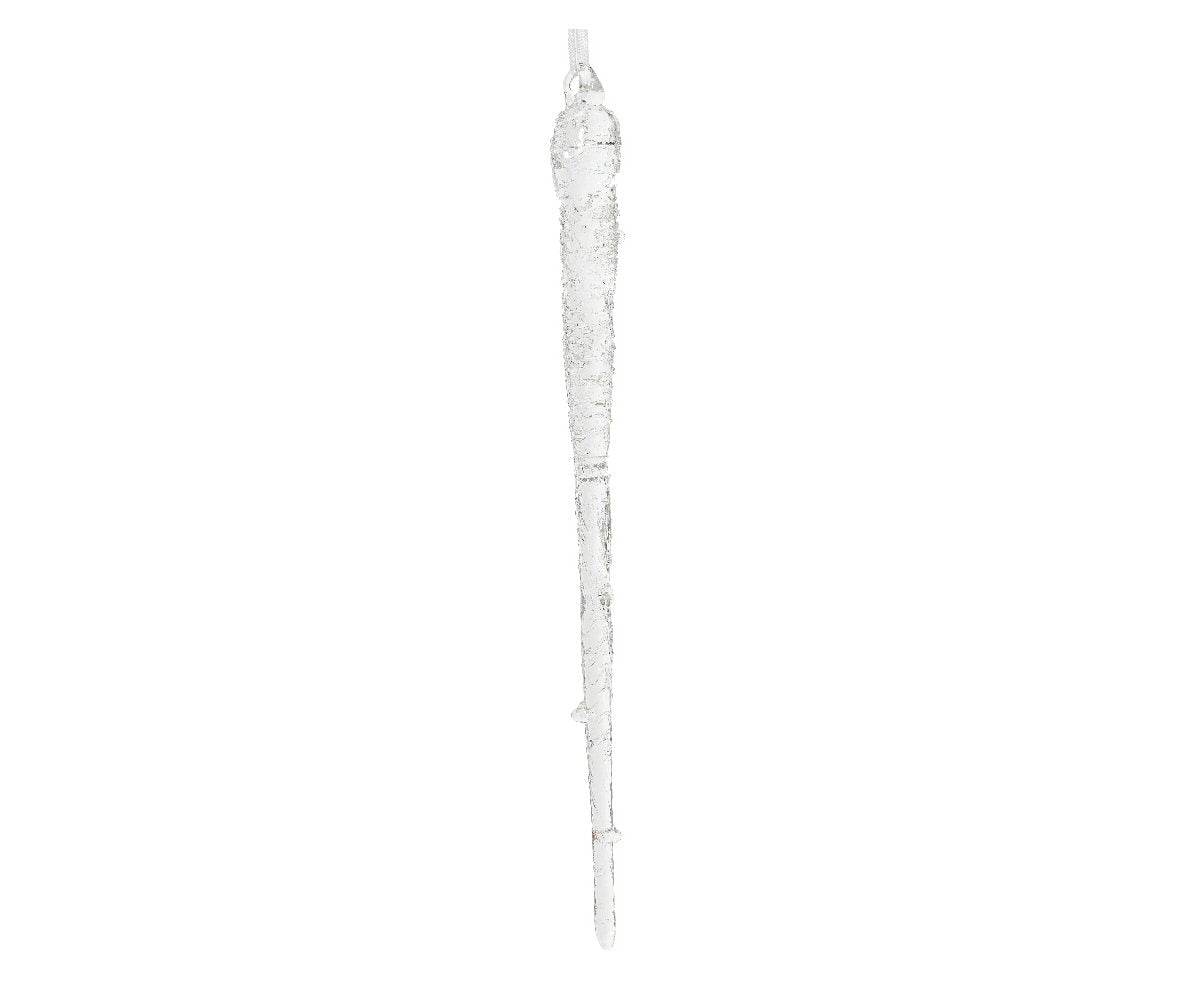 Decoris 20cm Frosted Glass Icicle (Pack of 3)