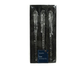 Decoris 20cm Frosted Glass Icicle (Pack of 3)
