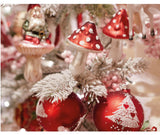 Decoris Glass Mushrooms on a Clip (Choice of 2)