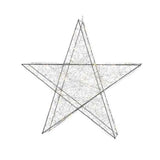 Lumineo 30cm Warm White Micro LED Silver Wire Star