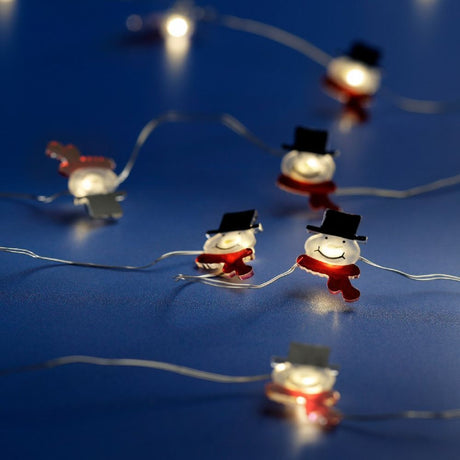 Lumineo 20 Warm White Micro LED Christmas Character String Lights (Choice of 3) (1.9m)