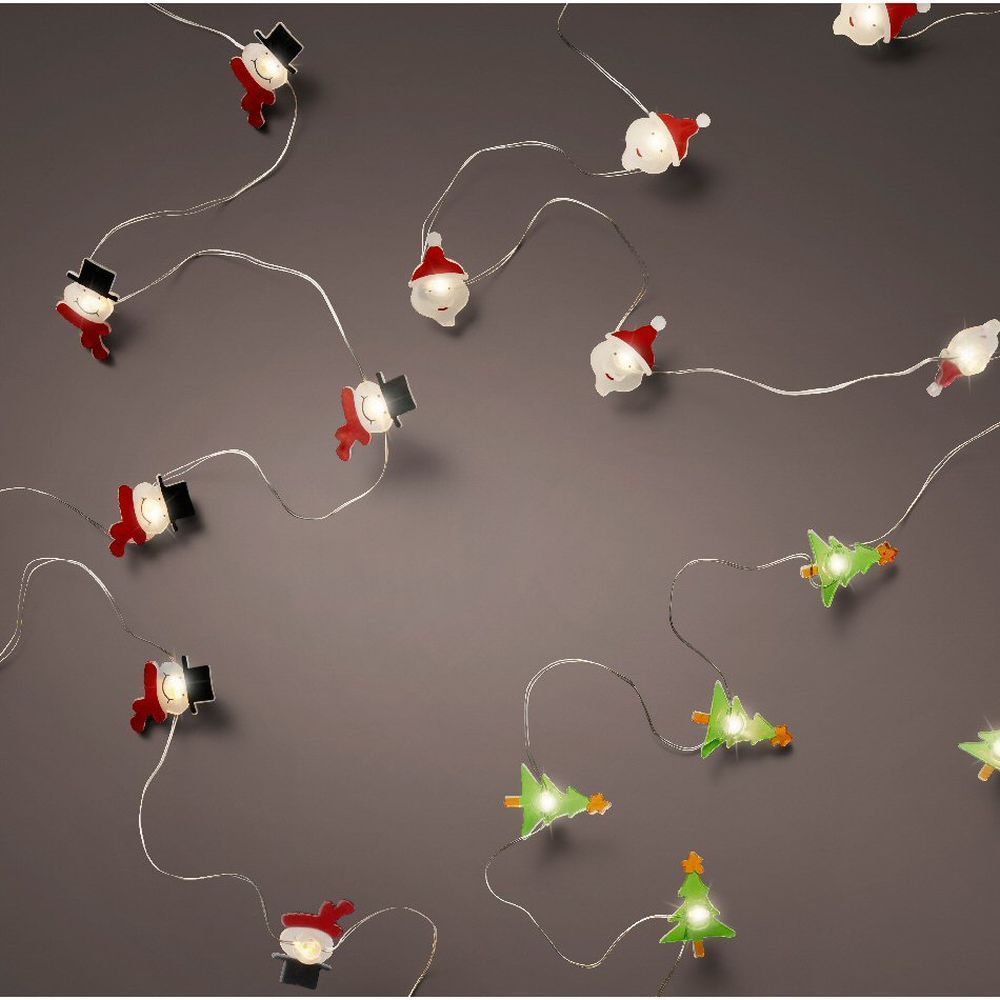 Lumineo 20 Warm White Micro LED Christmas Character String Lights (Cho ...