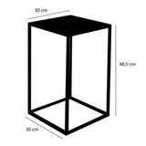 Mica Decorations 48.5cm Black GOA Side Table