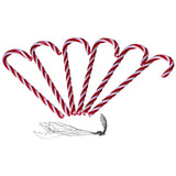 Decoris 6 Red & White Candy Sticks