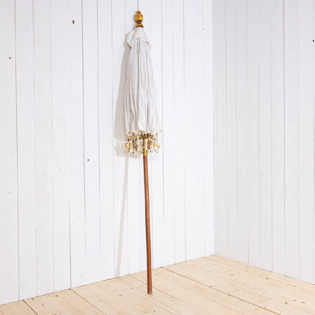 Decoris 2m Cotton Parasol With Gold Metal Ornaments