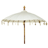 Decoris 2m Cotton Parasol With Gold Metal Ornaments