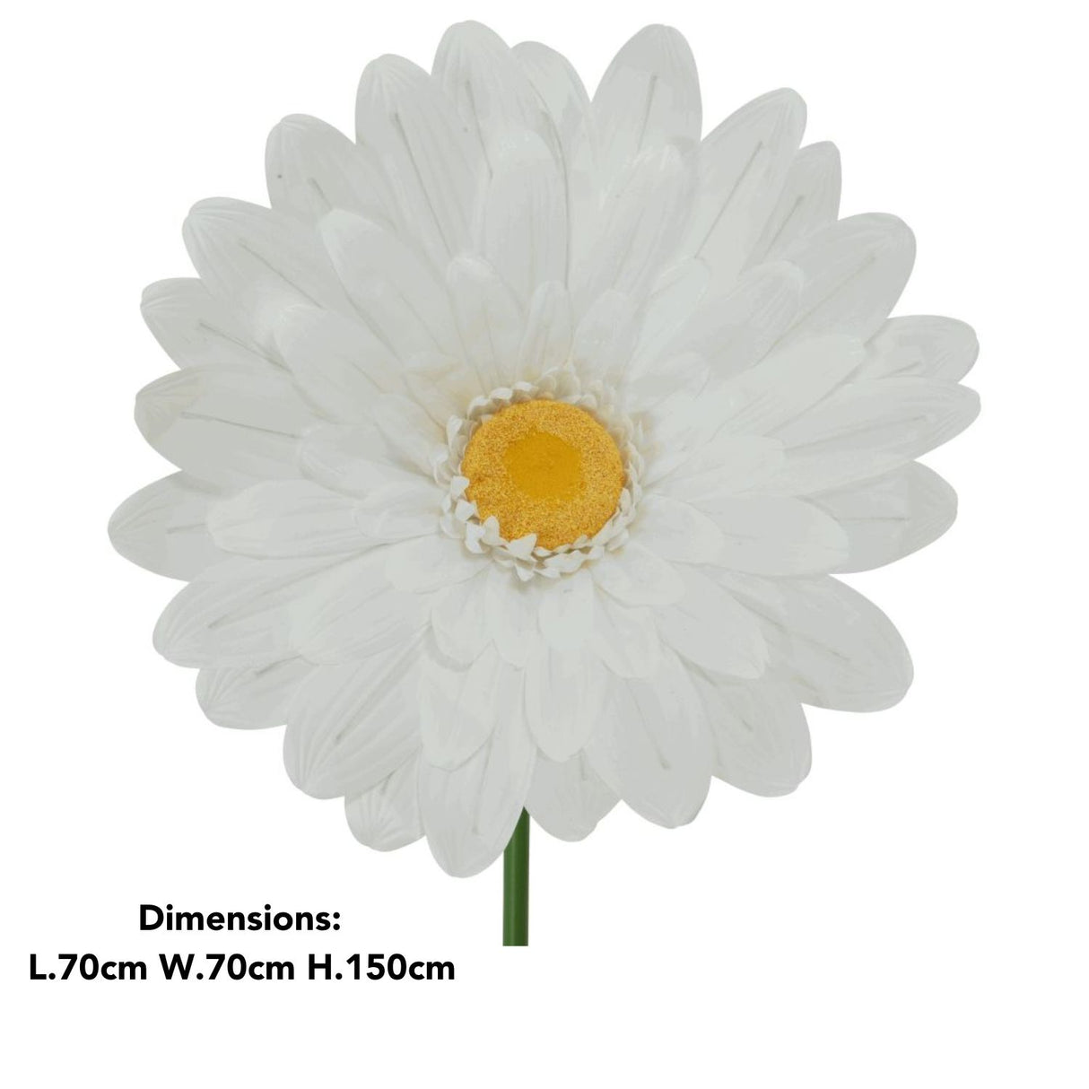 Decoris 150cm White Artificial Gerbera Stem