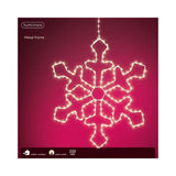 Lumineo 37cm Micro LED Metal Frame Snowflake