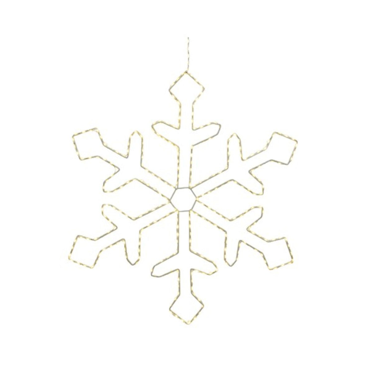 Lumineo 37cm Micro LED Metal Frame Snowflake