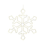 Lumineo 37cm Micro LED Metal Frame Snowflake