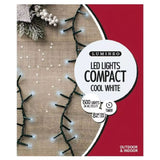 Lumineo 1500 LED Cool White Indoor & Outdoor Compact Christmas Lights (34m) - Clear Cable