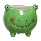 Decoris 9cm Glazed Dolomite Animal Planter (Choice of 4)