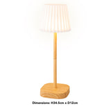 Lumineo 34.5cm Warm White LED Round Table Lamp
