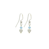 Rosie Fox Aquamarine Gemstone Daisy Earrings